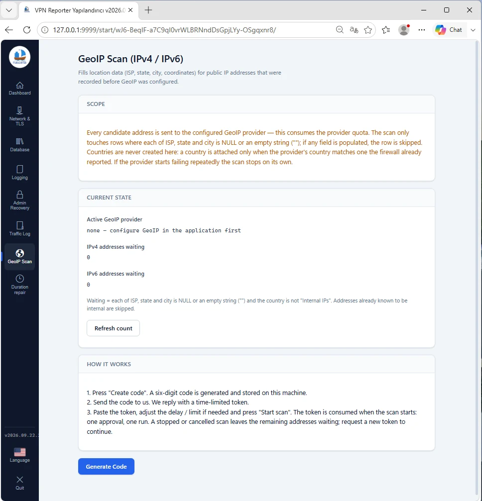GeoIP Scan