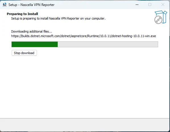 Downloading the .NET Hosting Bundle